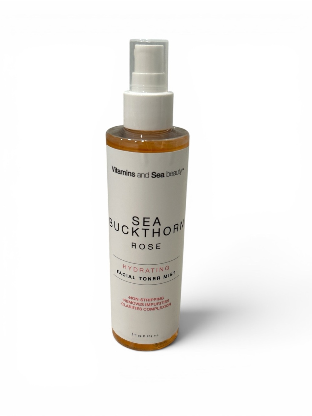 Vitamin and Sea Beauty Buckthorn Rose Hydrating Facial Toner Mist New